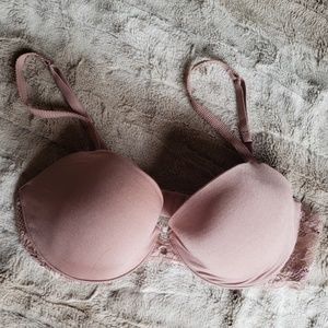 VS Dream Angels Lace Trim Ipex Demi Bra